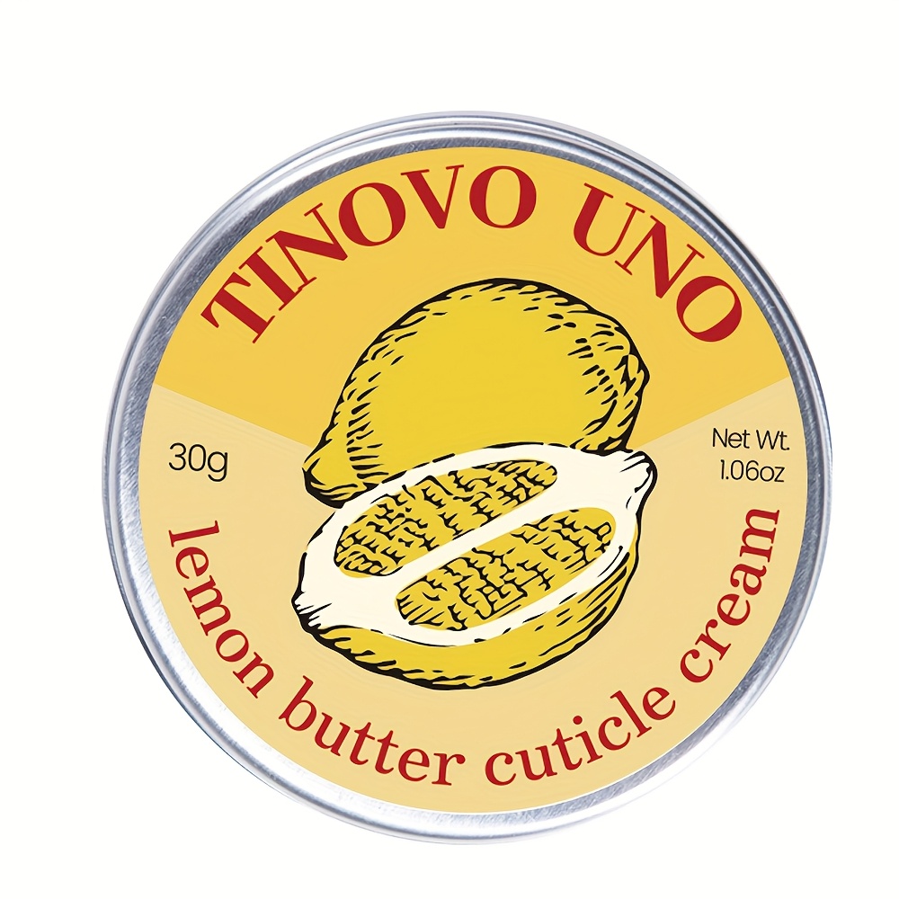 Image of Tinovo Lemon Nail Strengthening Cream, Moisturizes Nails And Hydrates Cuticles, Absorbs Quickly Without Greasiness, Hardens Nails, Perfect For Gifting On Holidays