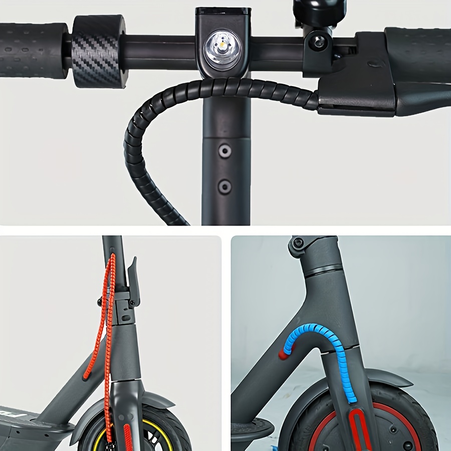 2pcs wire harness protection tube sleeve scooter accessories color changing tube wound conduit dust proof and scratch resistant suitable for xiaomi   m365 pro 1s essential   scooter accessories