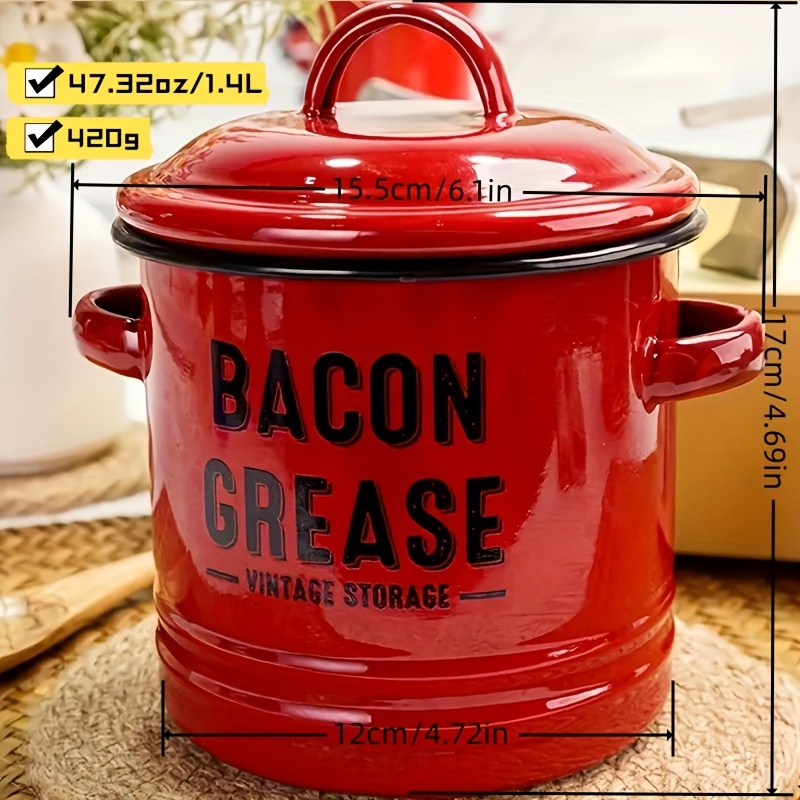 enamel   set large capacity condiment   bottle filter food preservation storage can           on fire at high temperature outdoor travel kitchenware handmade gift