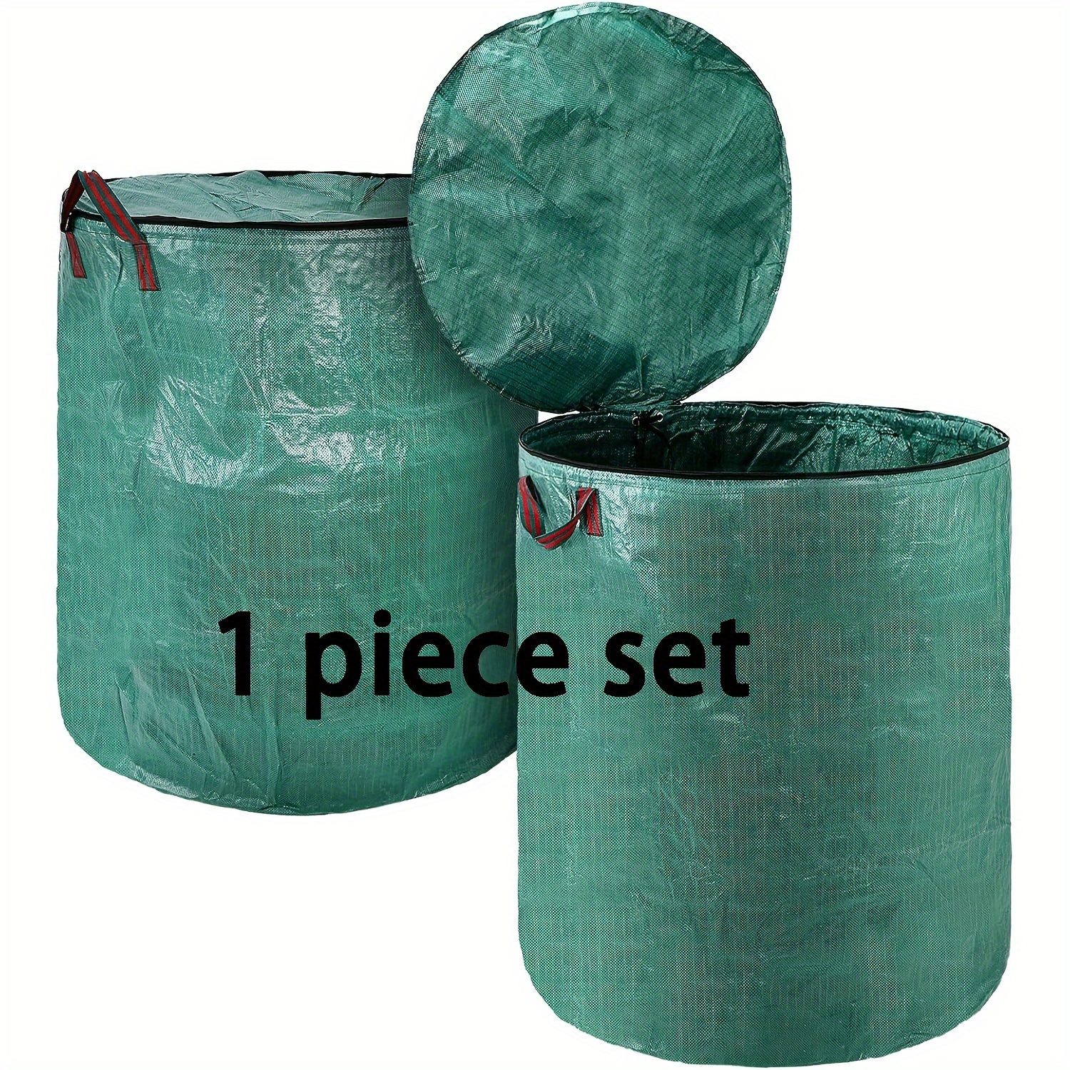 

1pc Reusable Bag Lid - 272l (72 Gallon) , Polypropylene Bag Handles, , And For Lawn And