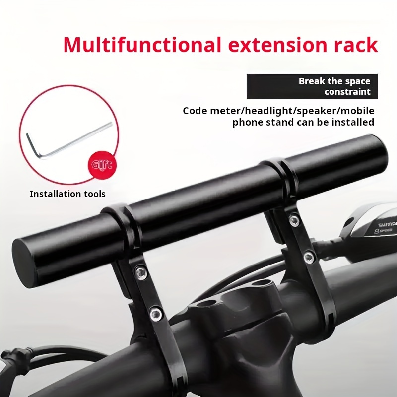 

Support d'extension de vélo de montagne en d'aluminium, porte-phare multifonction/tête de code, équipement de conduite en , non original, différentes couleurs, accessoires de rack de stockage