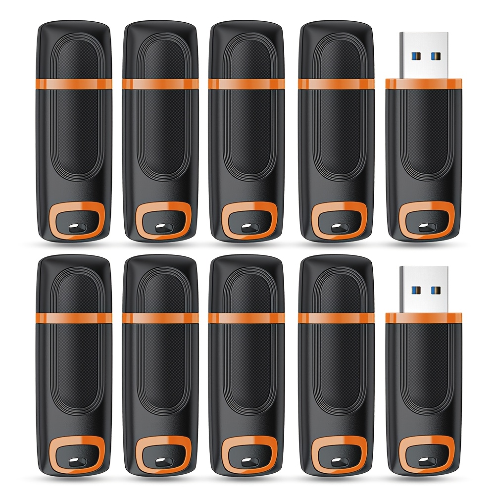 TEMU 10pcs Of 16gb/8gb Usb 2.0 Flash Drives, Thumb Drives, Memory Sticks, Jump Drives, Zip Drives With Led Indicators For Data Storage And Backup