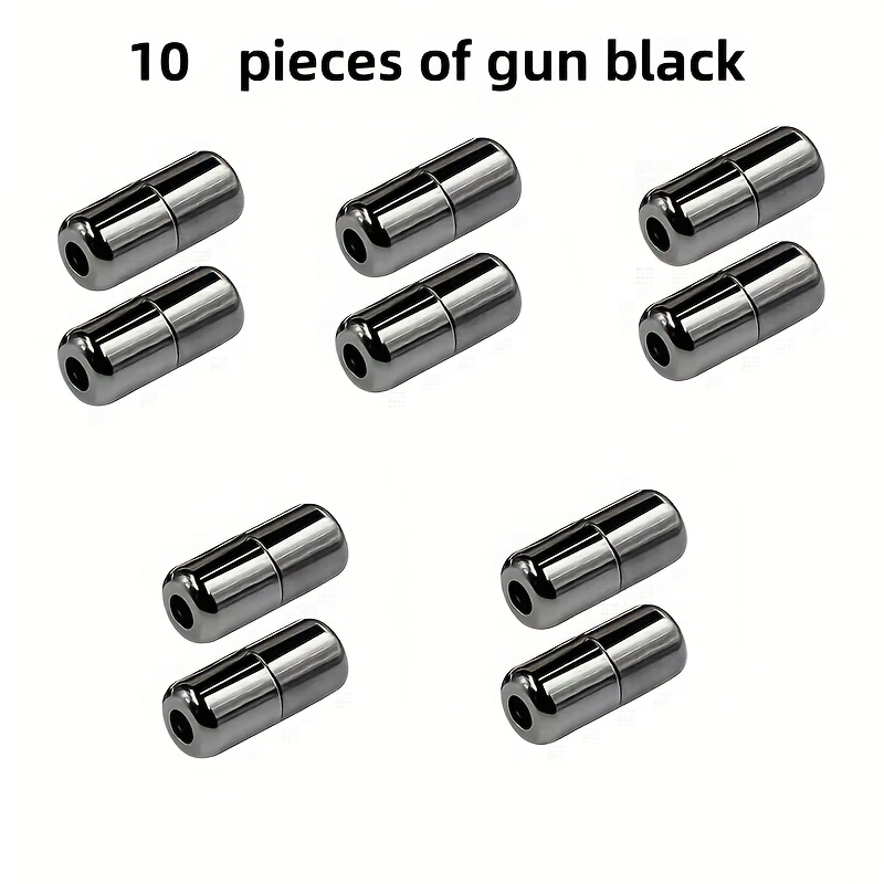 10/30 Sets Shoelaces Buckles Shoe Laces No Tie Connector Shoes Sneakers Shoelace Quick Lazy Metal Capsule Lock , Shoelace Storage, Without Battery