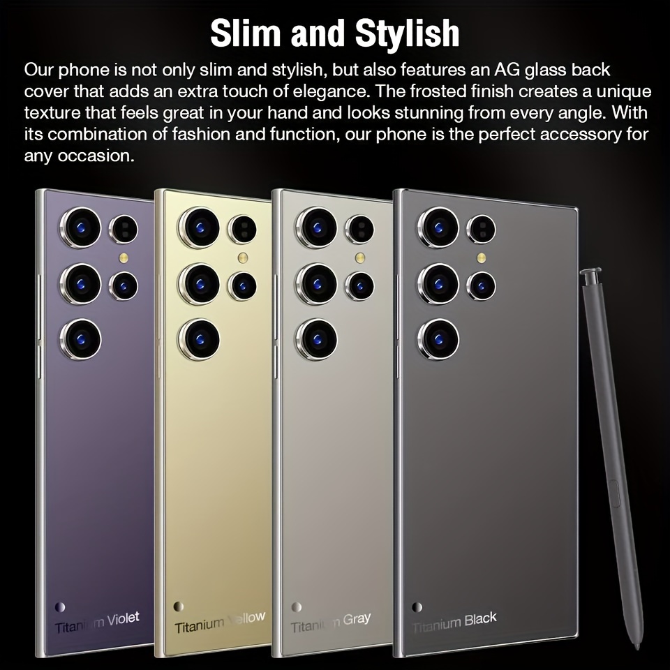 2025 latest mobile phones unlocked mobile phone 5g mobile phone   13 smartphone 8gb 256  8   display 48mp 13mp camera 6800mah   built in pen gps details 0