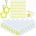 25 sets reflective star key chains bulk inspirational gift for student you are gift cards for prize student rewards motivational gifts fun accessories reflective design durable keychain quality material bulk keychains keychain set