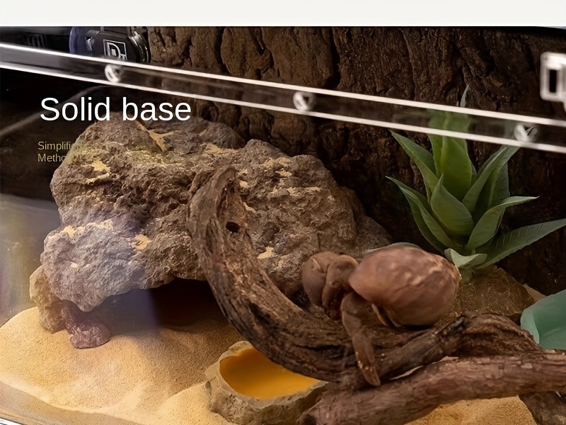 Realistic Rock Hideaway Reptiles Ideal Lizards Snakes Geckos Temu