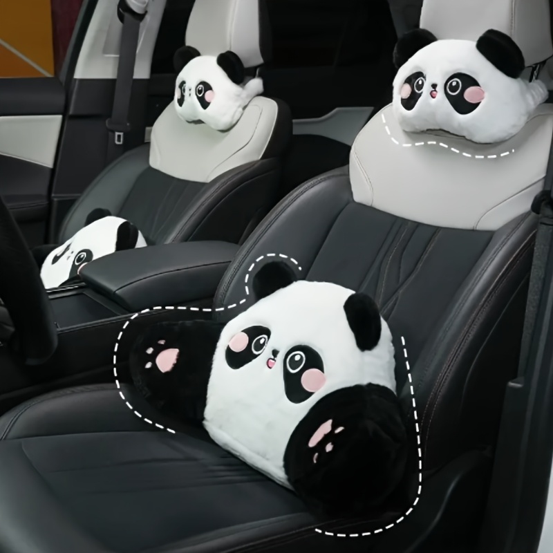 

Cute Plush Car Headrest Neck Pillow - Comfortable Polyester,