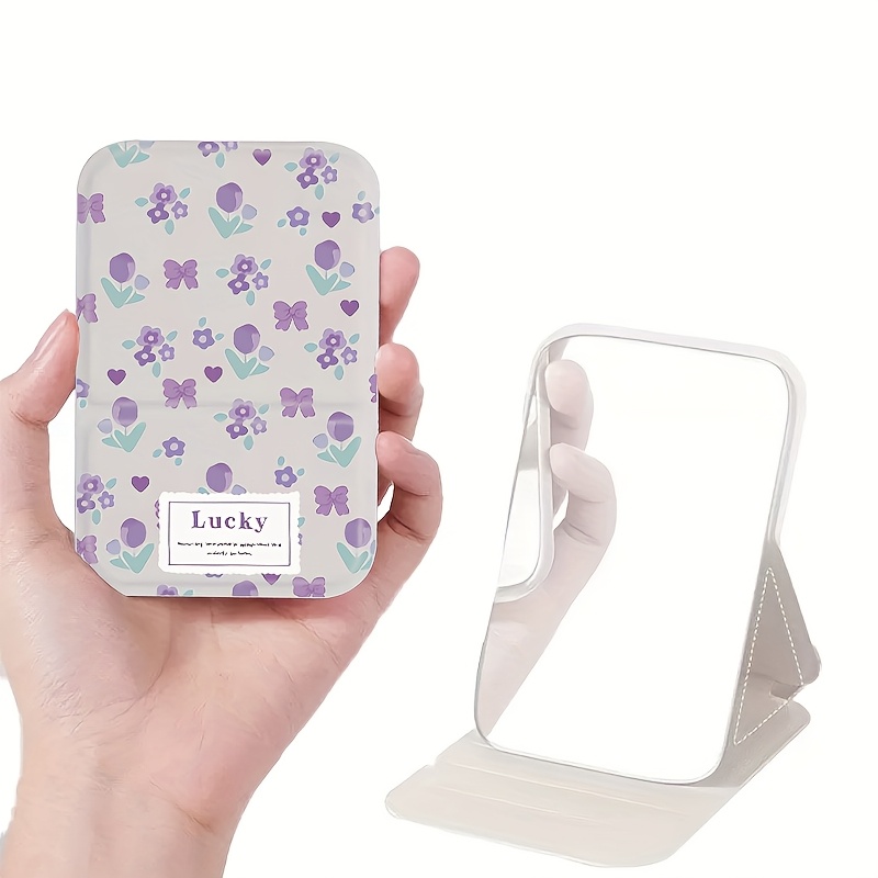 Stylish Compact Mirror, Portable Makeup Mirror for Touch-Ups