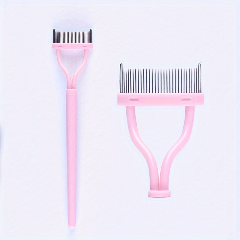 

1pc Steel Needle Eyelash Comb Set, Stainless Steel Fine Tooth Comb Portable Eyelash Curling Assistant Tool, Eye Makeup Tool, False Eyelash Comb Tool