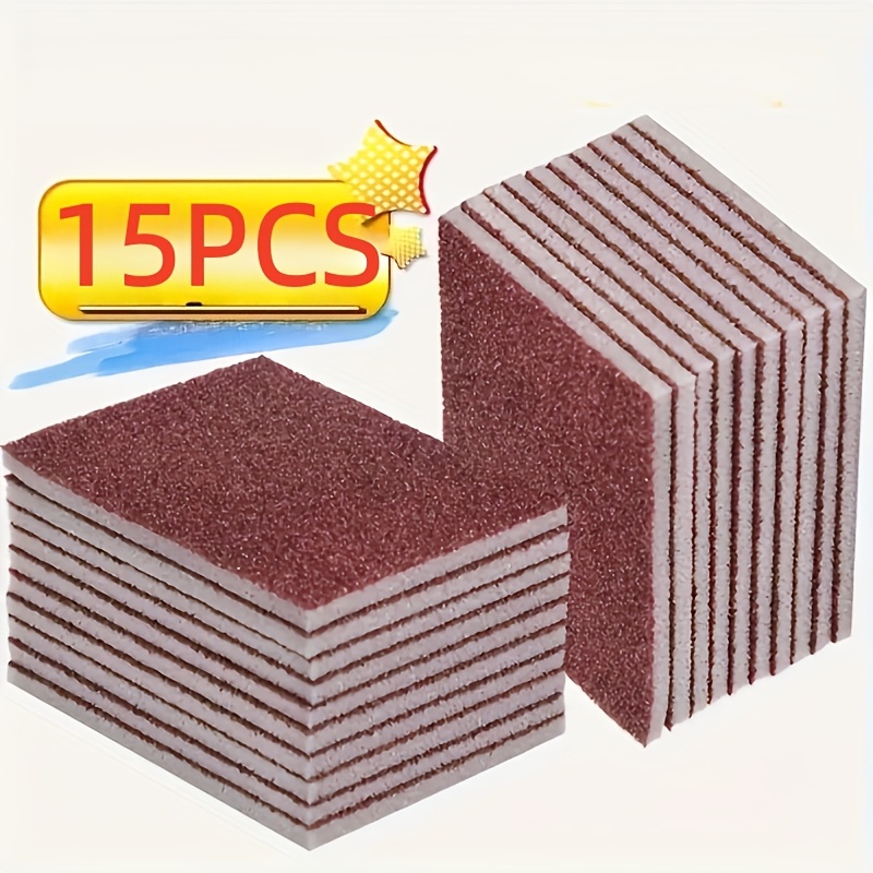 TEMU de limpieza de esmeril potente, adecuada para eliminar , manchas de aceite y residuos —esponja multicapa, adecuada para ollas, sartenes y