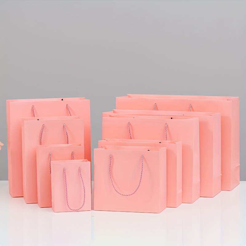 Gift for Her/Him 50pcs Pink White Cardboard Bags