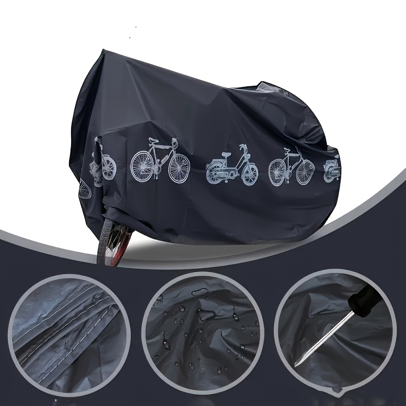 E-shop Starker Schutz Outdoor Fahrradabdeckung für E-Bikes, Mountainbike-Aufbewahrung für 2 Fahrräder, Reise Regen- und UV-Schutz Zelt für 1 Motorrad