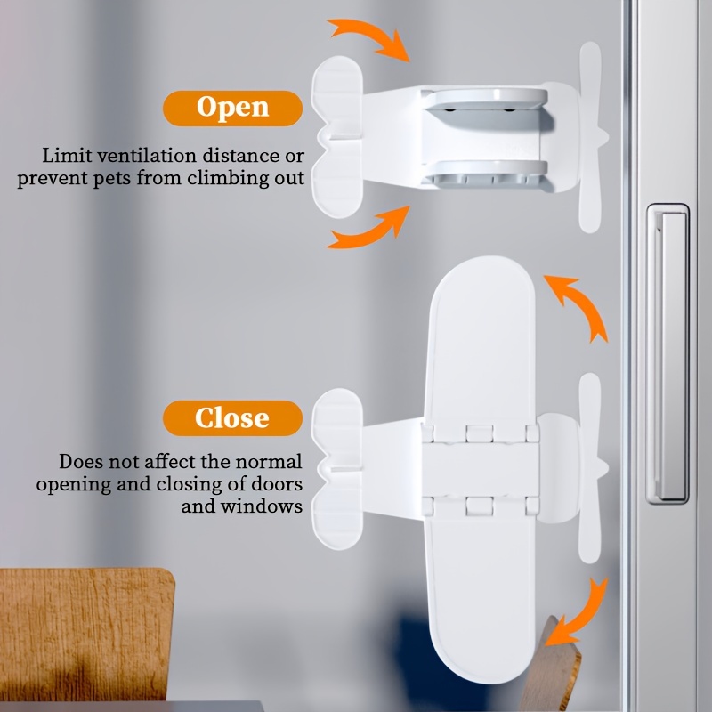 Airplane shaped Door Window Lock Sliding Window Ventilation - Temu 