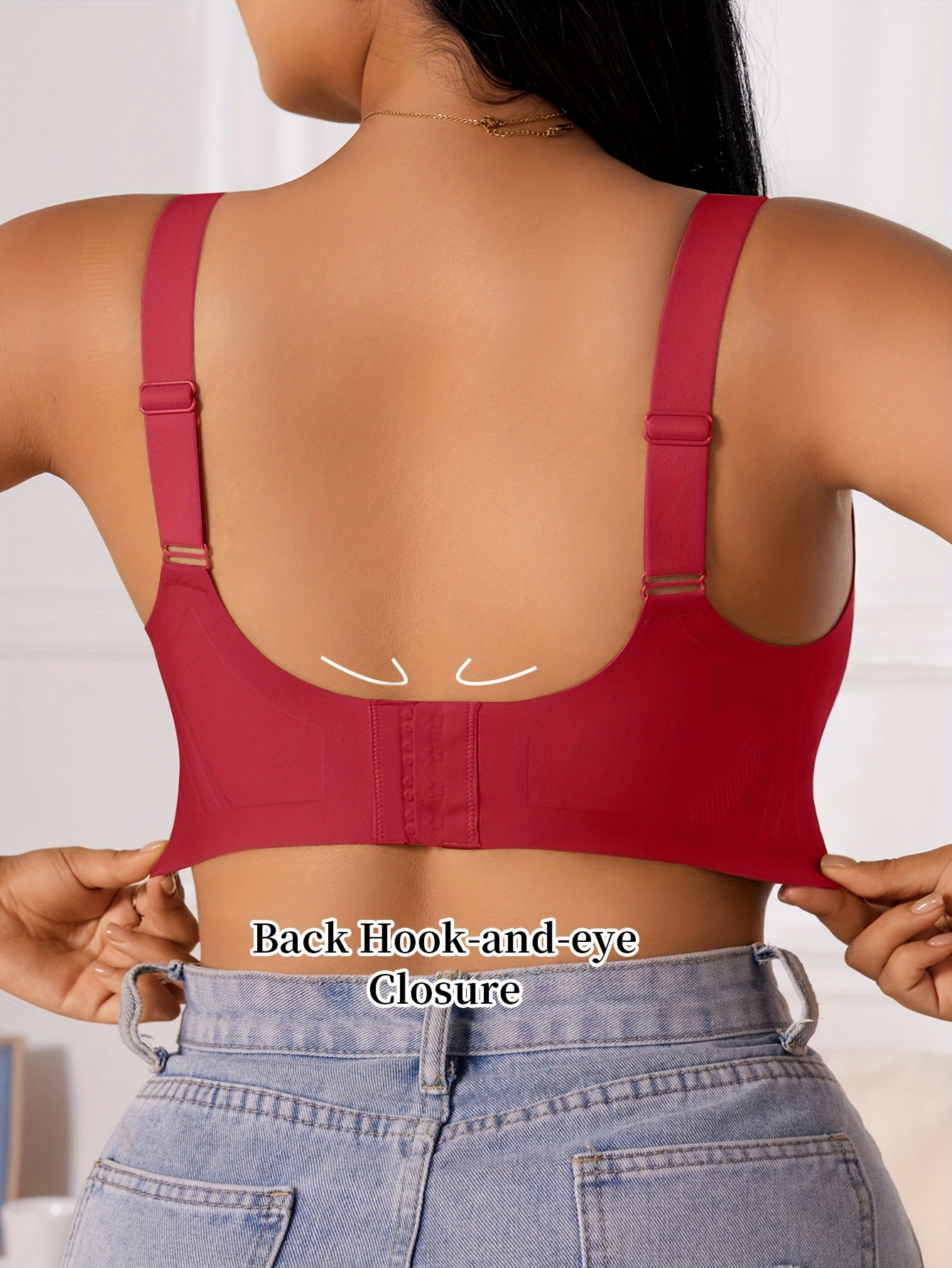 Plus Size Seamless Backless Bra - No Underwire & Ultra Soft Comfort, High Elasticity Removable Pads, Minimalist Design for Everyday Casual & Formal Wear, Strapless Bra, Formal Attire Support, Backless Lingerie, Smooth Texture Fabric, Comfortable Support, Sleek Silhouette, Lightweight Construction, Women's Undergarments