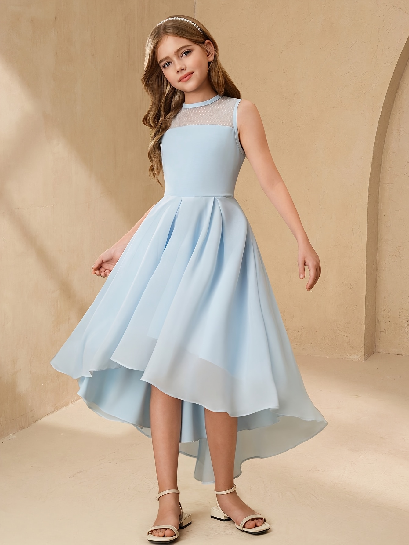 white christmas dresses Cute Tulle Ivory White Sleeveless Flower Girls Dresses Ball Gown for l —  Bridelily