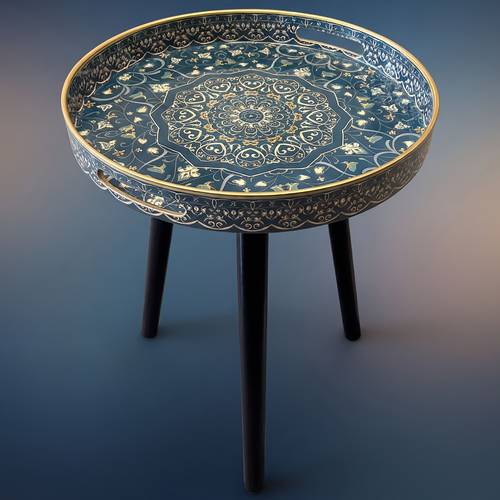 marble round outdoor side tables with detachable wooden 3 legs versatile outdoor tray table outdoor round coffee table tea and relaxation time 17 7 inch halloween and christmas costume gifts