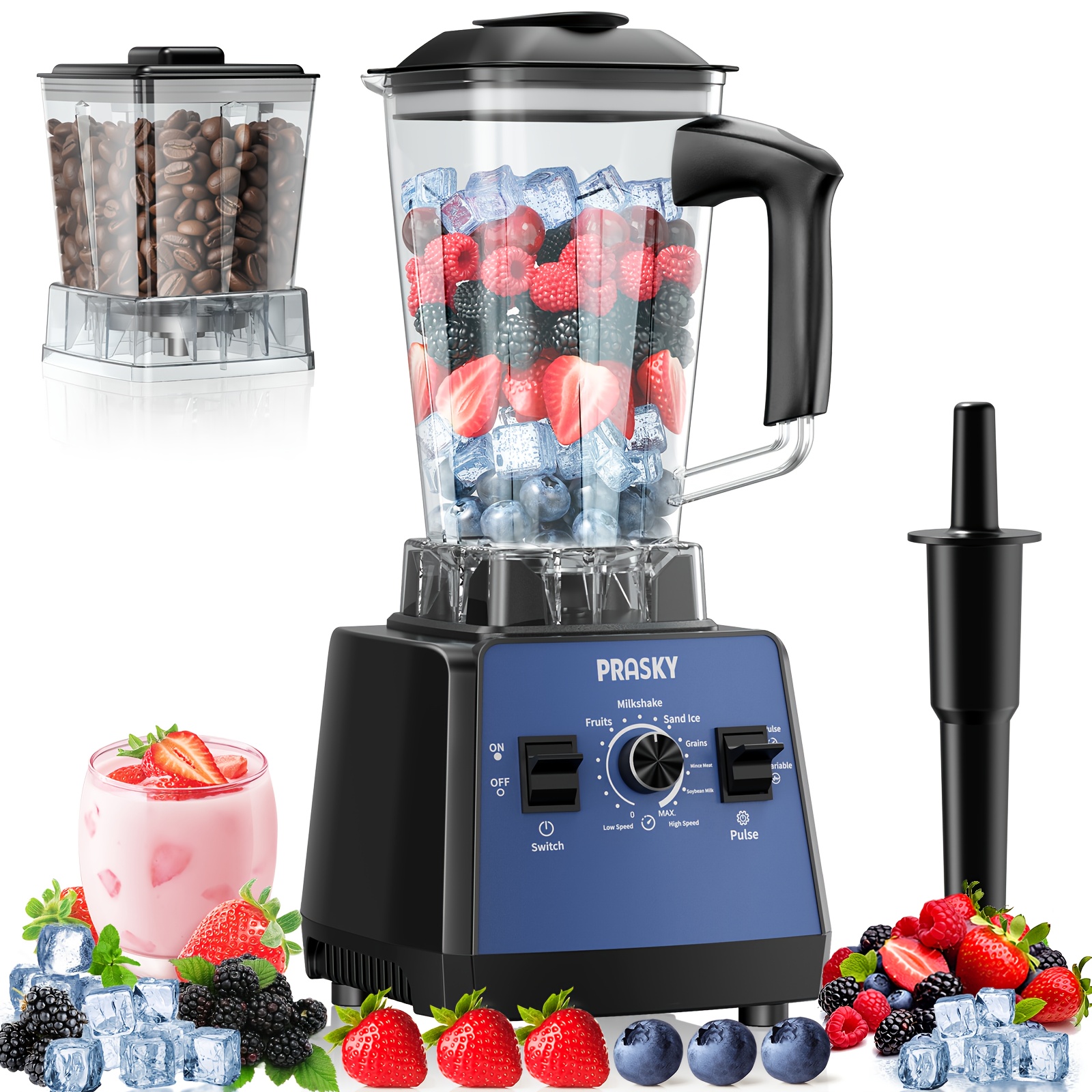 Professional Food Processor Blender, Smoothies Blender, Max.2400W... product image 10