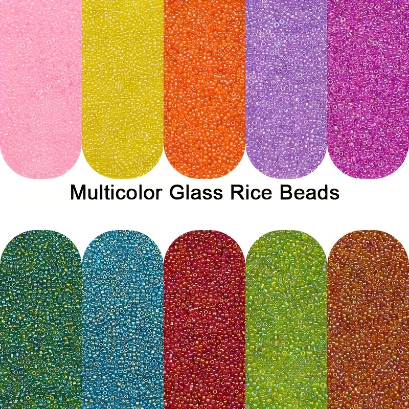 Colorful AB Plated Glass Seed Beads for Handmade Jewelry
