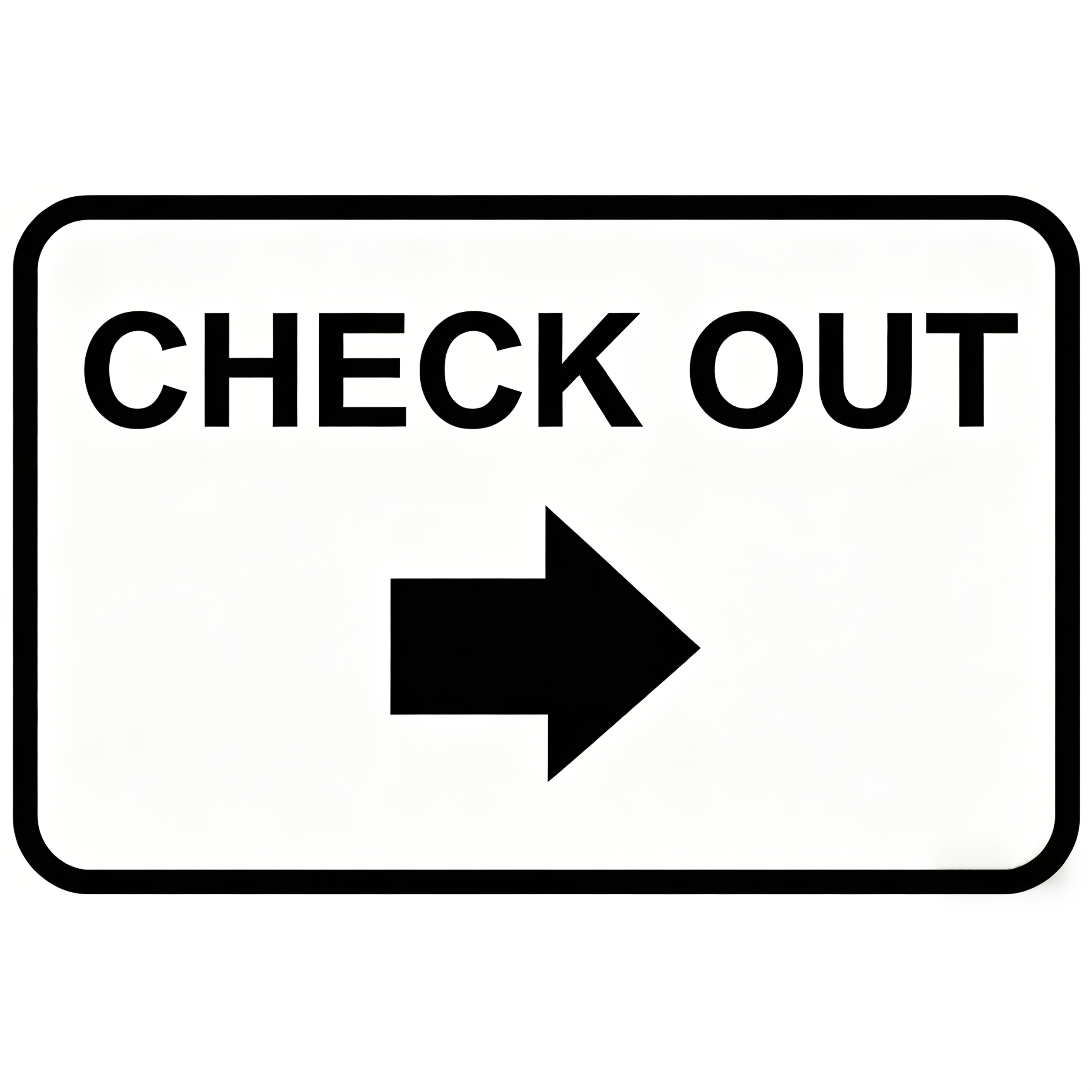 street sign warning   out white background black text check out w right arrow iron metal wall decoration 8x12 inches   indoor and outdoor sign