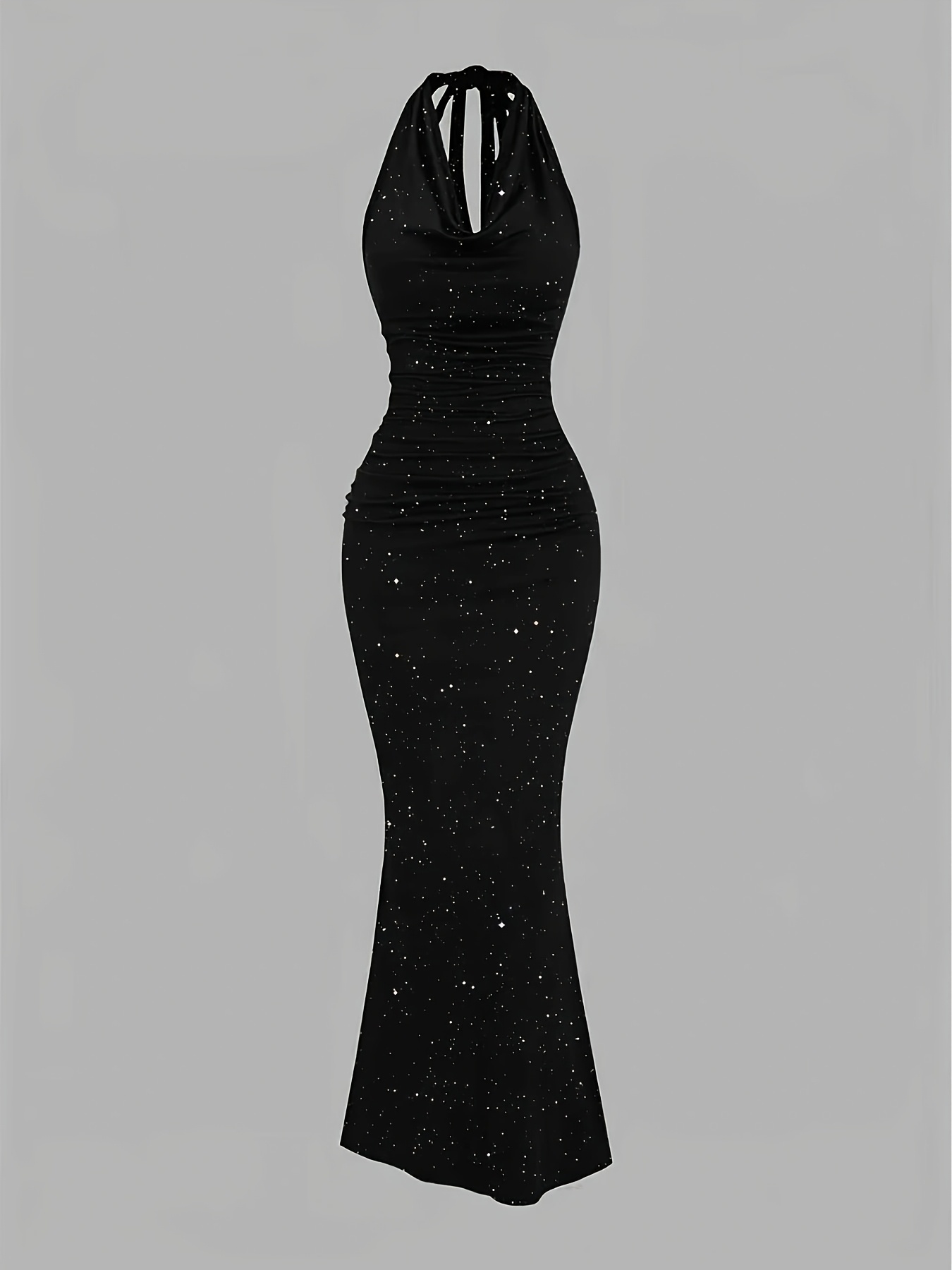 formal tight black dress sold on Temu United States