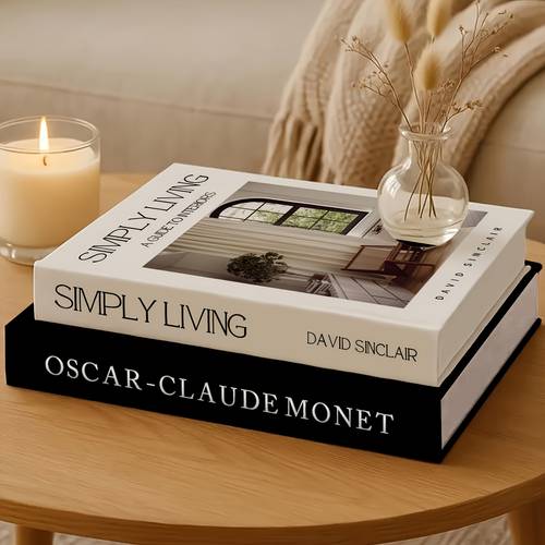 2pcs modern for home decoration book paper decoration imitation book black and white for home coffee table table decoration room aesthetic decoration for holiday bookshelf mantel decoration