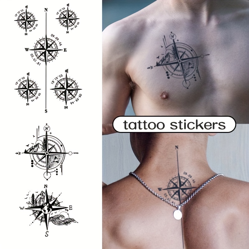 tatuajes en el pecho para hombres negros nubes