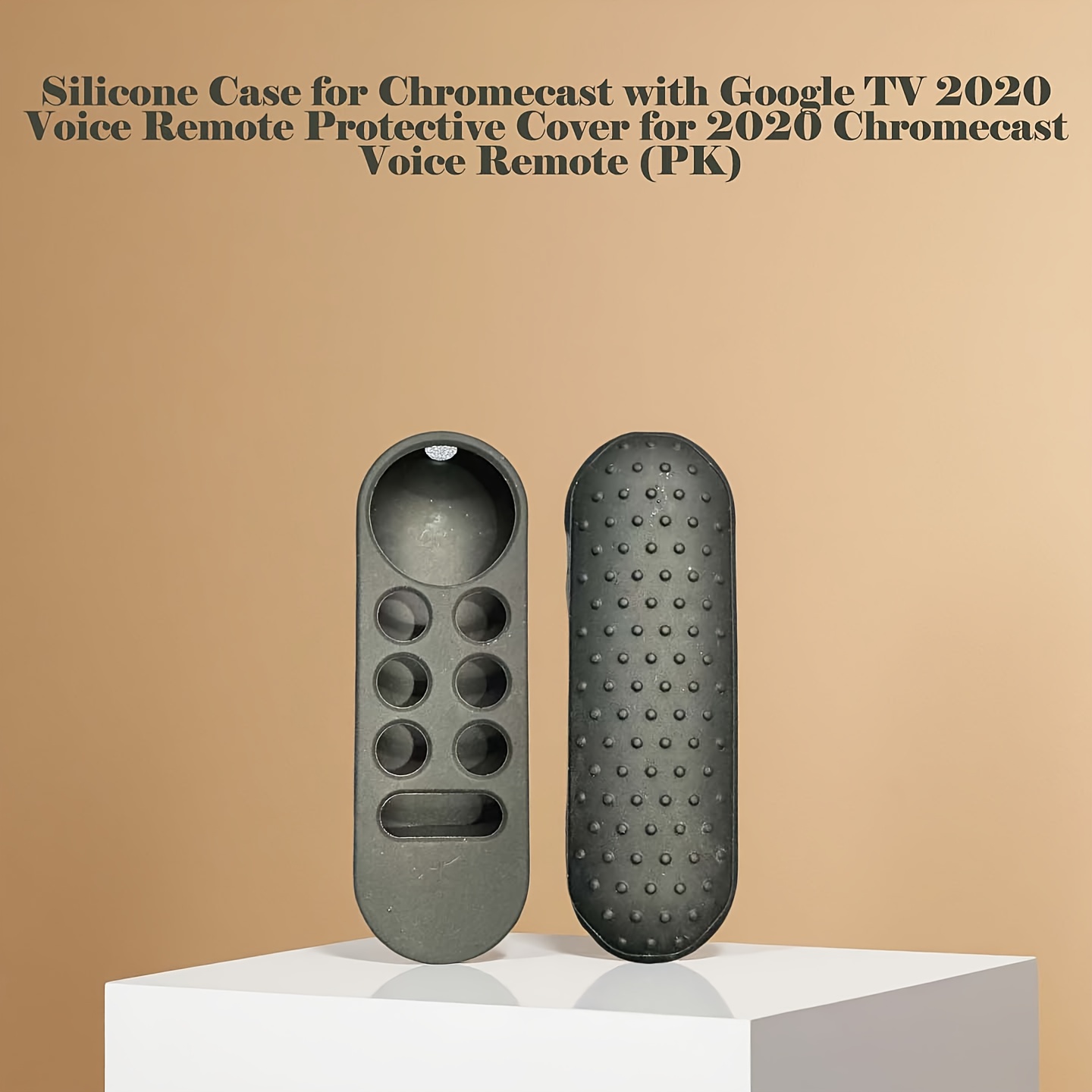 TEMU Nouvelle coque en silicone pour le Chromecast avec Google TV 2020 avec télécommande vocale, offrant une protection antichoc et antidérapante ()