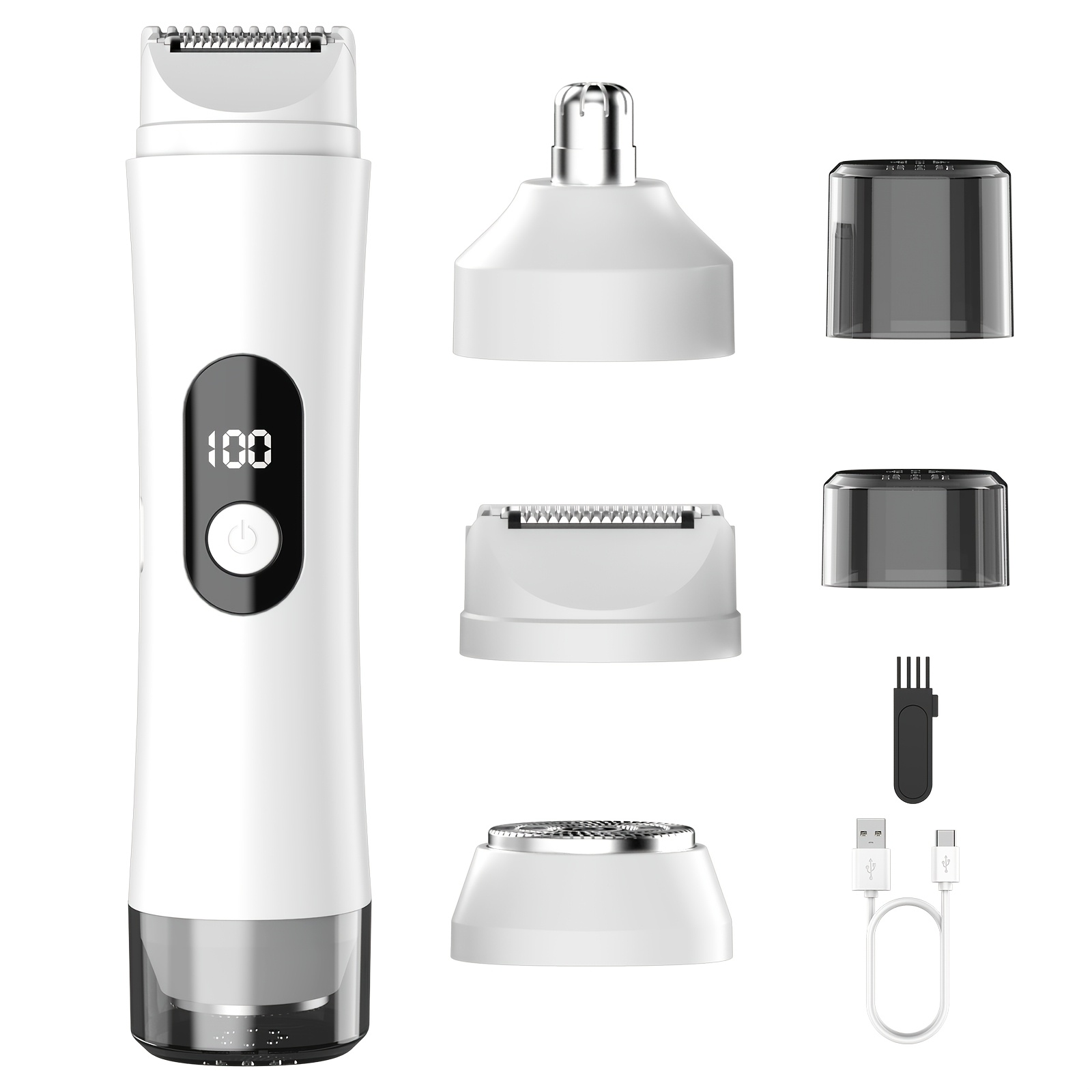 Image of 3-in-1 Electric Shaver, Suitable For Women, Bikini Trimming And Facial Hair Removal, With Display, Dry Shaver, Used For Body, Legs, Underarms, And Sensitive Areas