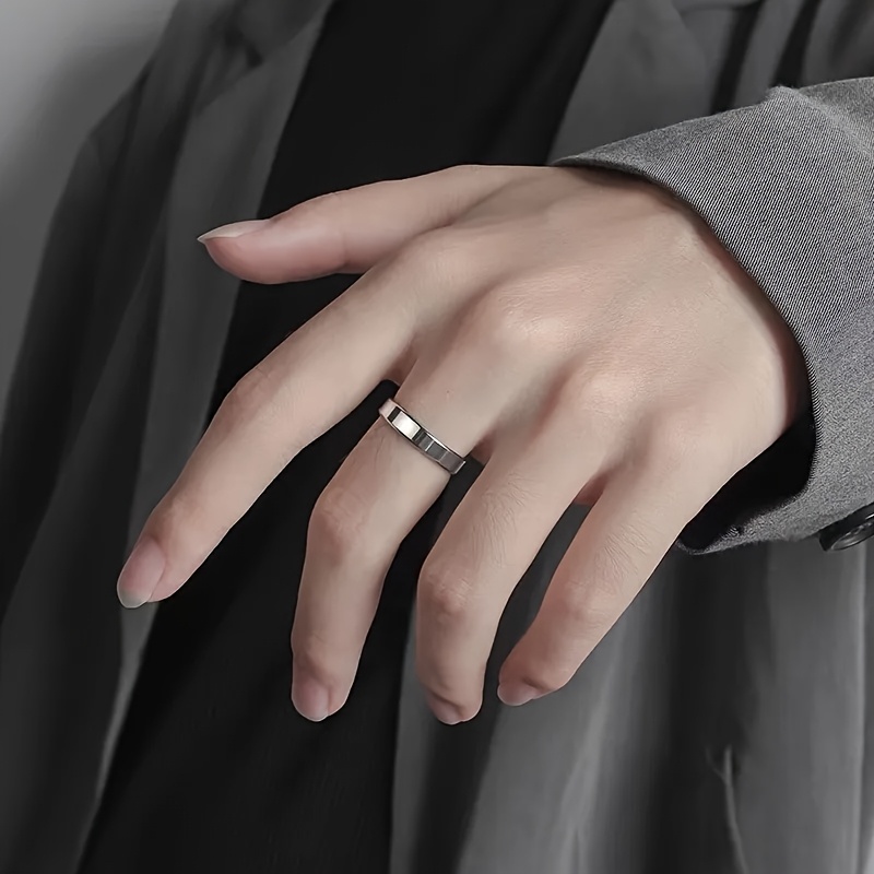 Personalized Engraved Couple's Ring with Custom Name, Initials & Date