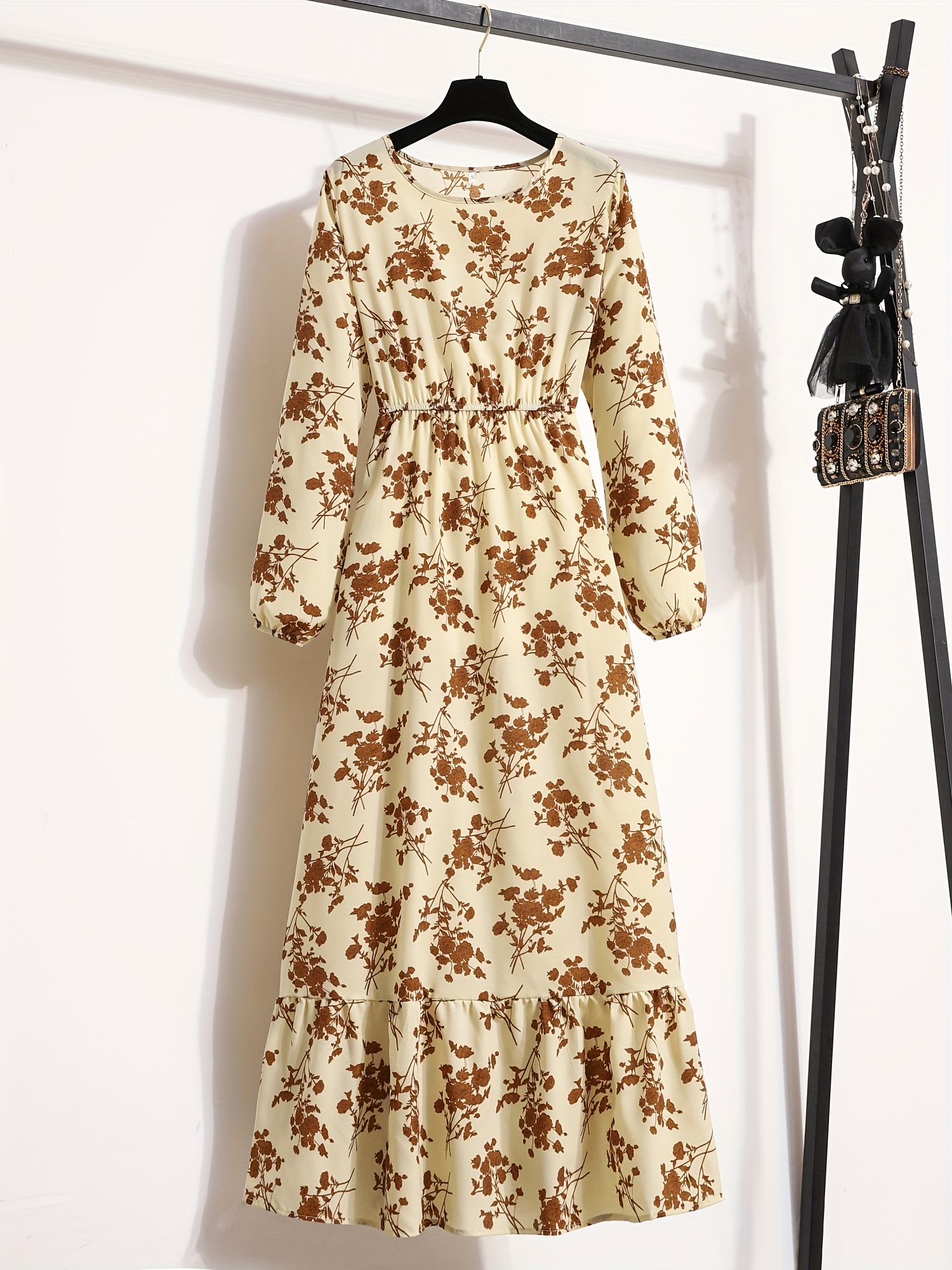 chinese dress ladies Sloane Chiffon Floral Print Dress