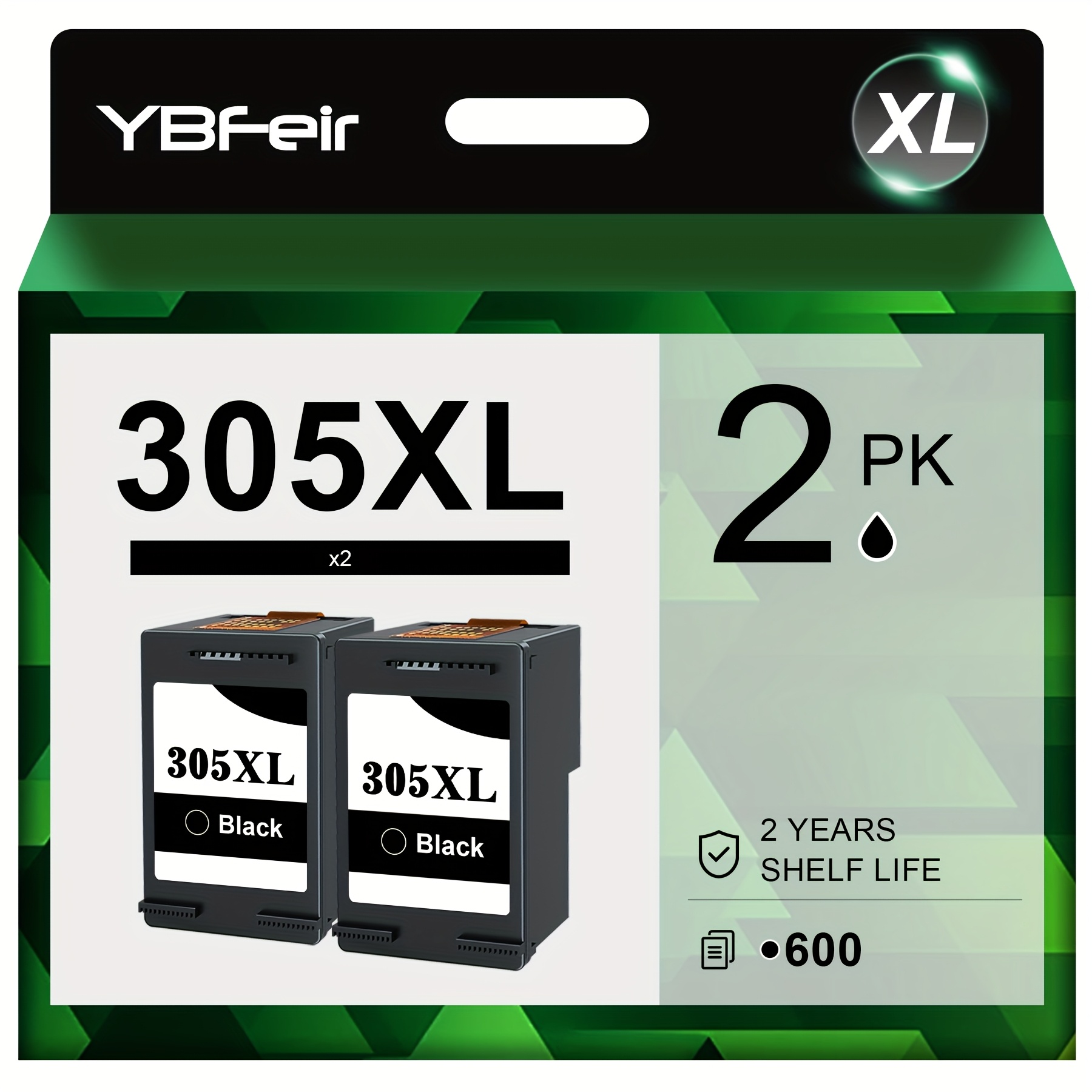 TEMU Cartuchos de tinta 305XL 305 XL Compatibles con HP, para HP 2700 2710 2720 Plus 4110 4120 6010 6020 6032 Pro 6400 6420 (Negro, Color)
