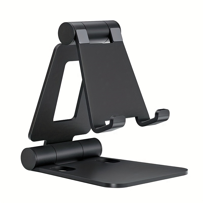 360 Degree Rotating Aluminum Alloy Phone Stand - Portable Folding Desktop Stand, Suitable for All Smartphones and Tablets, Ideal for Holiday Office Accessories