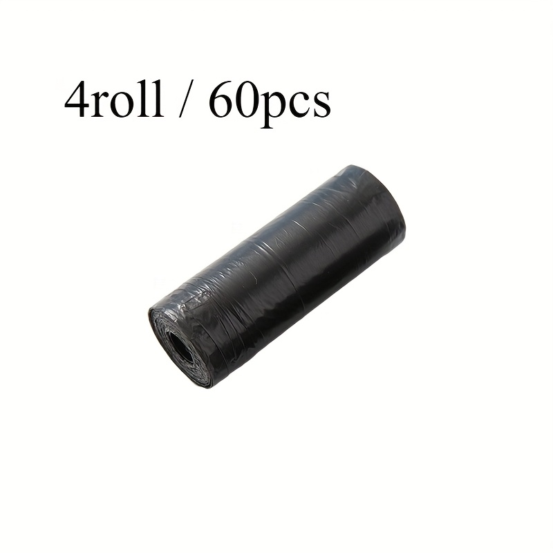 TEMU 4 Rolls Of Small Trash Bags, Totaling 60pcs, Perfect For Car Trash Bins, To Clutter!