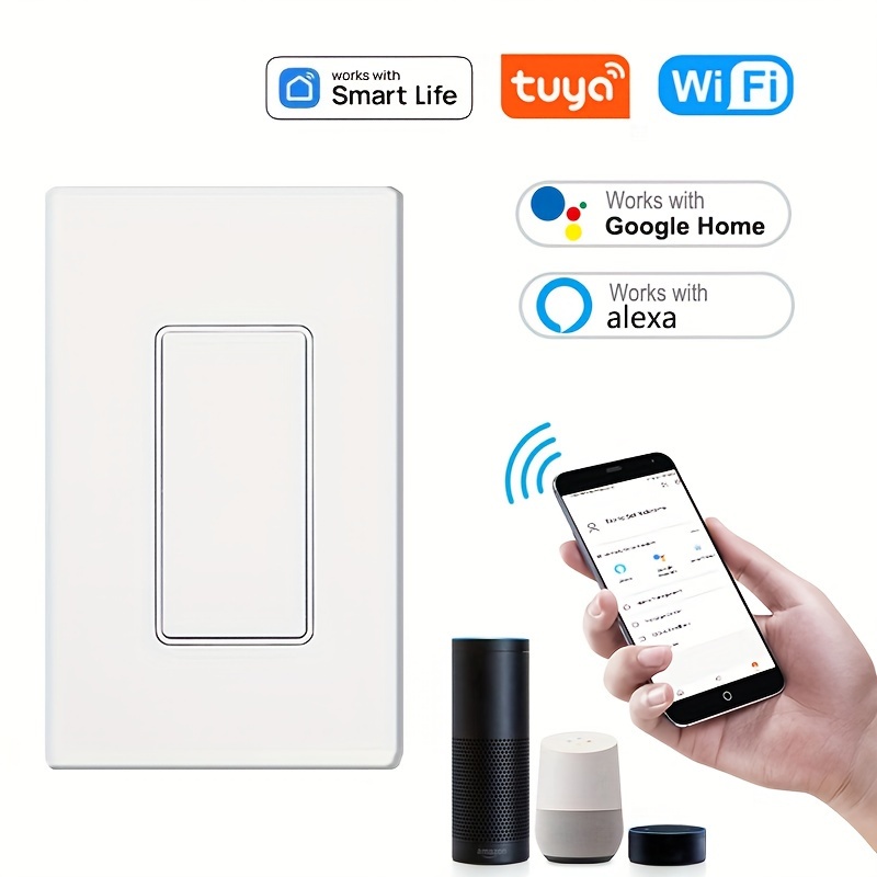 Tuya Smart Home WiFi Switch Breaker 2.4GHz WiFi Smart Switch