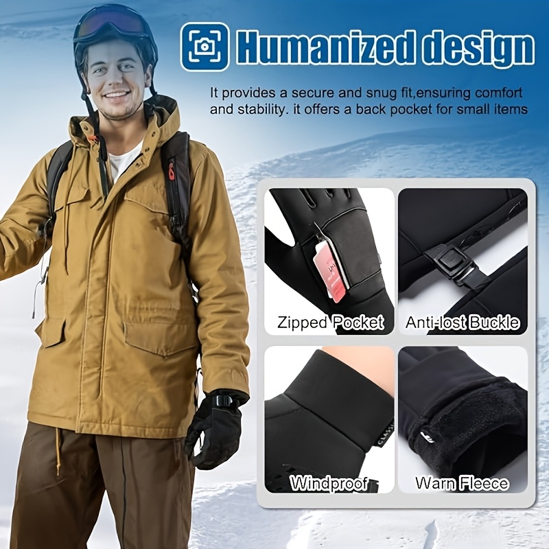 TEMU Winter Warm Gloves, Bicycle Riding Outdoor Gloves Suitable For Cycling/fishing/fitness/running/outdoor Sports And More