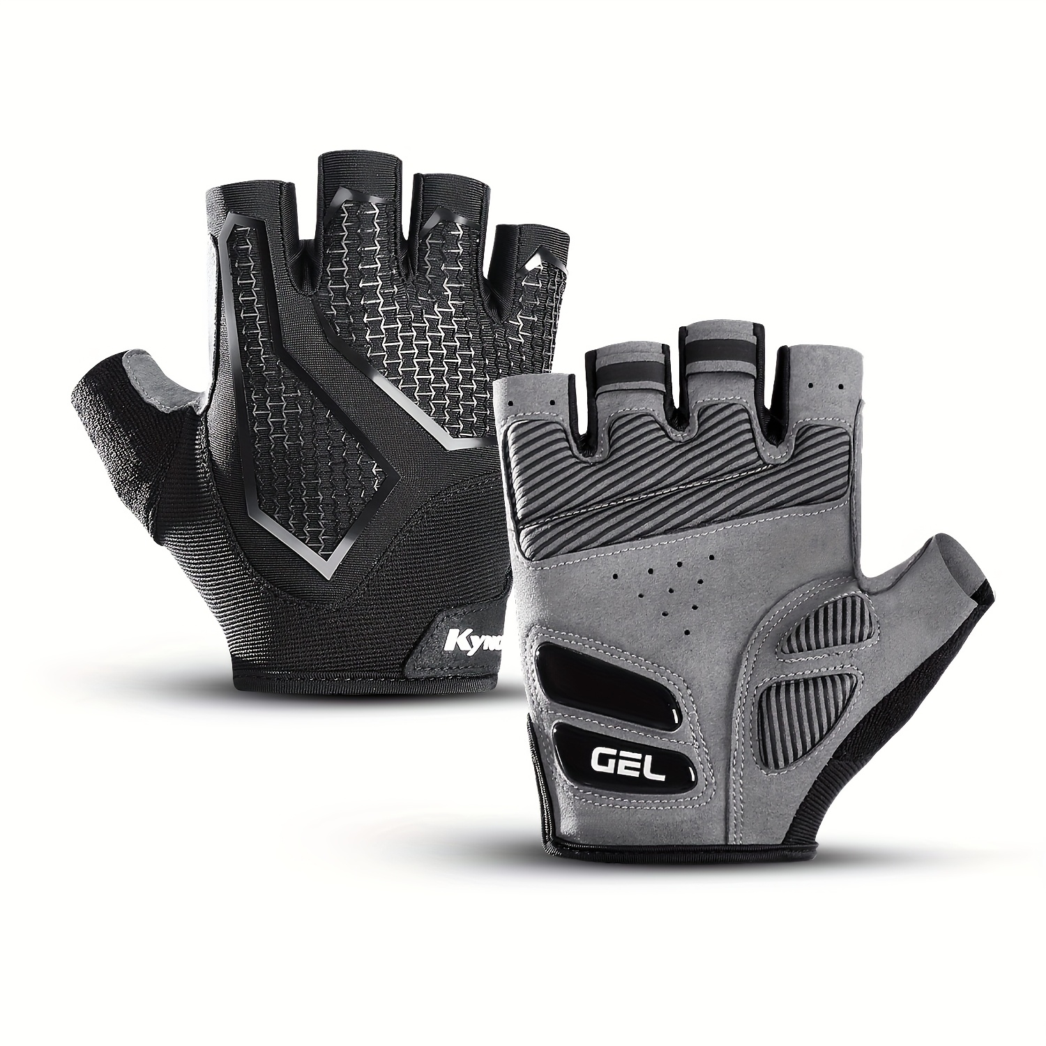 E-shop Unisex Sommer-Halbfinger-Fahrradhandschuhe - Atmungsaktiv, Verstellbare Passform für Fitness und Outdoor-Sportarten