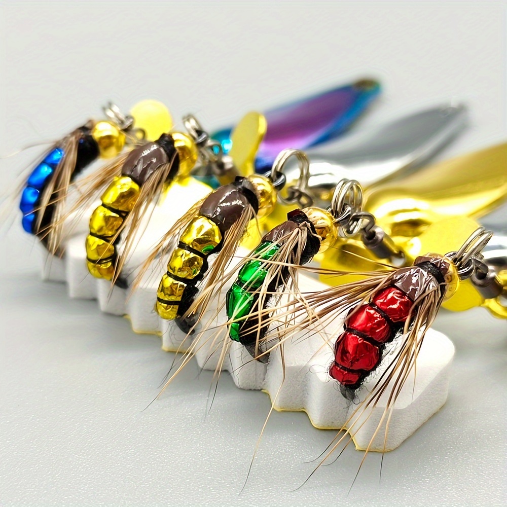 Bionic Insect Sequin Spinner Bait Artificial Hard Dry - Temu