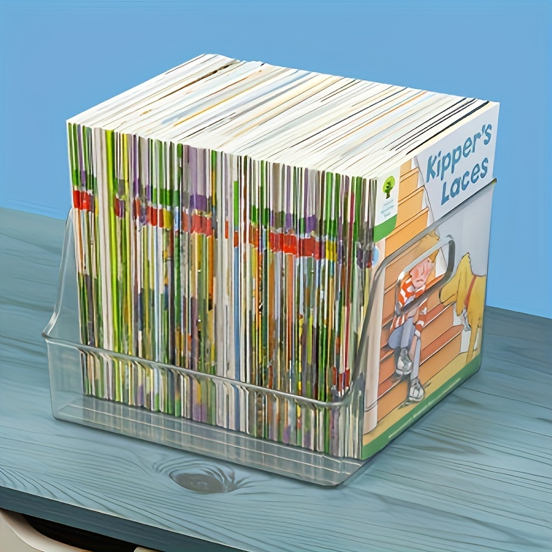 

1pc Desktop Transparent Book Collection Box, Drawing Book Collection Box, Collection Basket