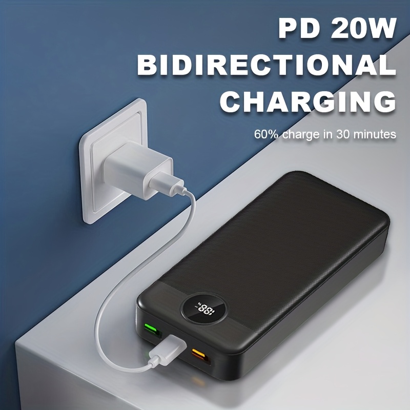 50000mAh Power Bank, 66W Super Hitro Polnjenje, Prenosna Power Bank, Enostavna za Prenašanje, Lahko Polni Več istočasno, Zunanji Rezervni