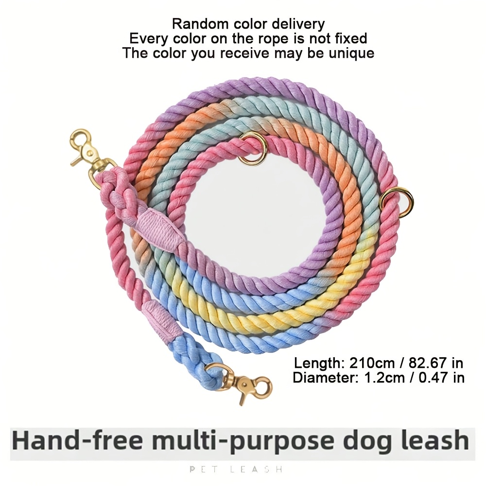 TEMU Laisse pour chien avec longueur réglable et crochet portable, indispensable pour le cyclisme et , convient aux chiens de toutes tailles
