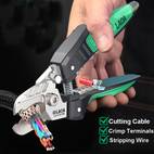 stainless steel wire cutter pliers heavy duty crimping tool with cutting blades ergonomic non for electricians professional electrical work diy projects