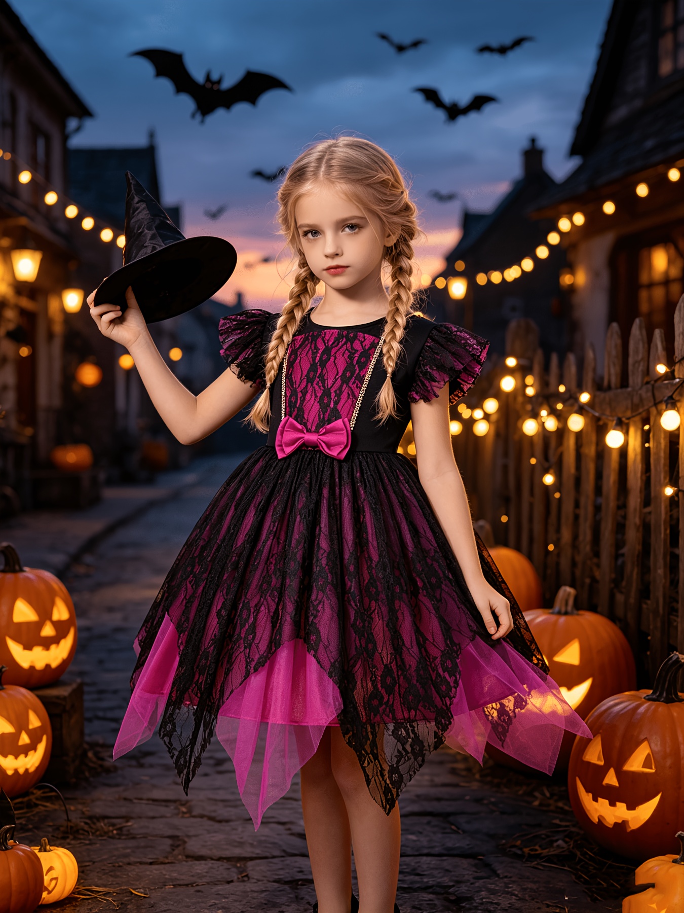Girls' Witch Dress for Halloween