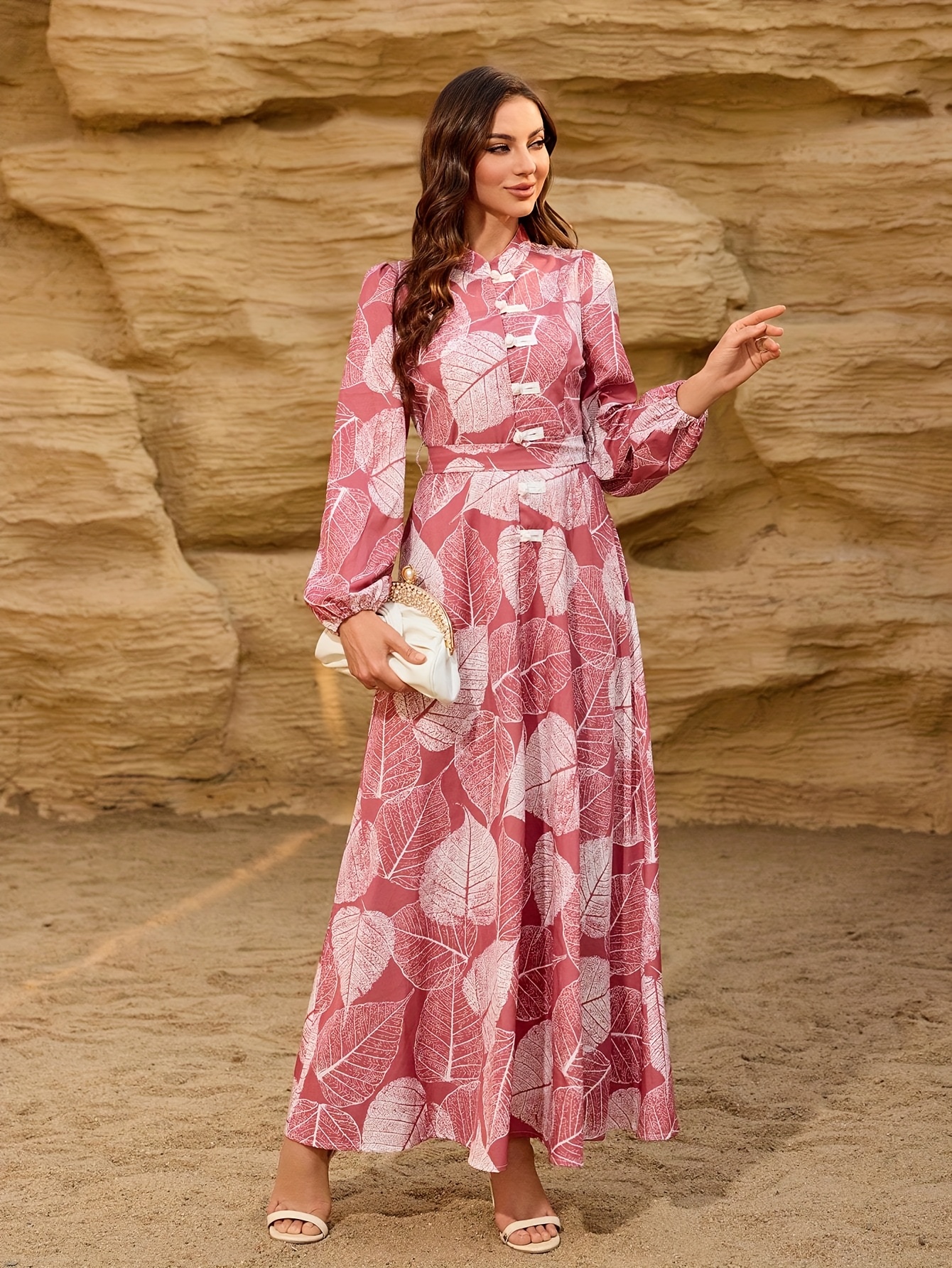 simple summer maxi dresses Womens Casual Summer Maxi Dress Flutter Short Sleeve Scoop Neck Smocked A  Line Flowy Beach Vacation Long Dresses
