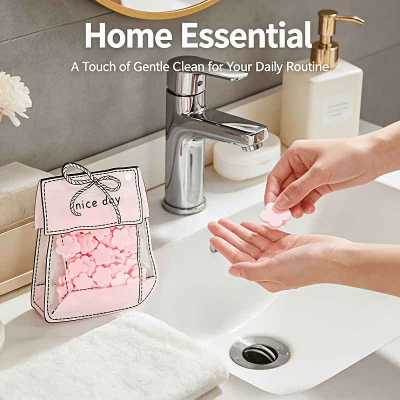 100pcs Random Portable Fruit Scented Floral Soap Sheets