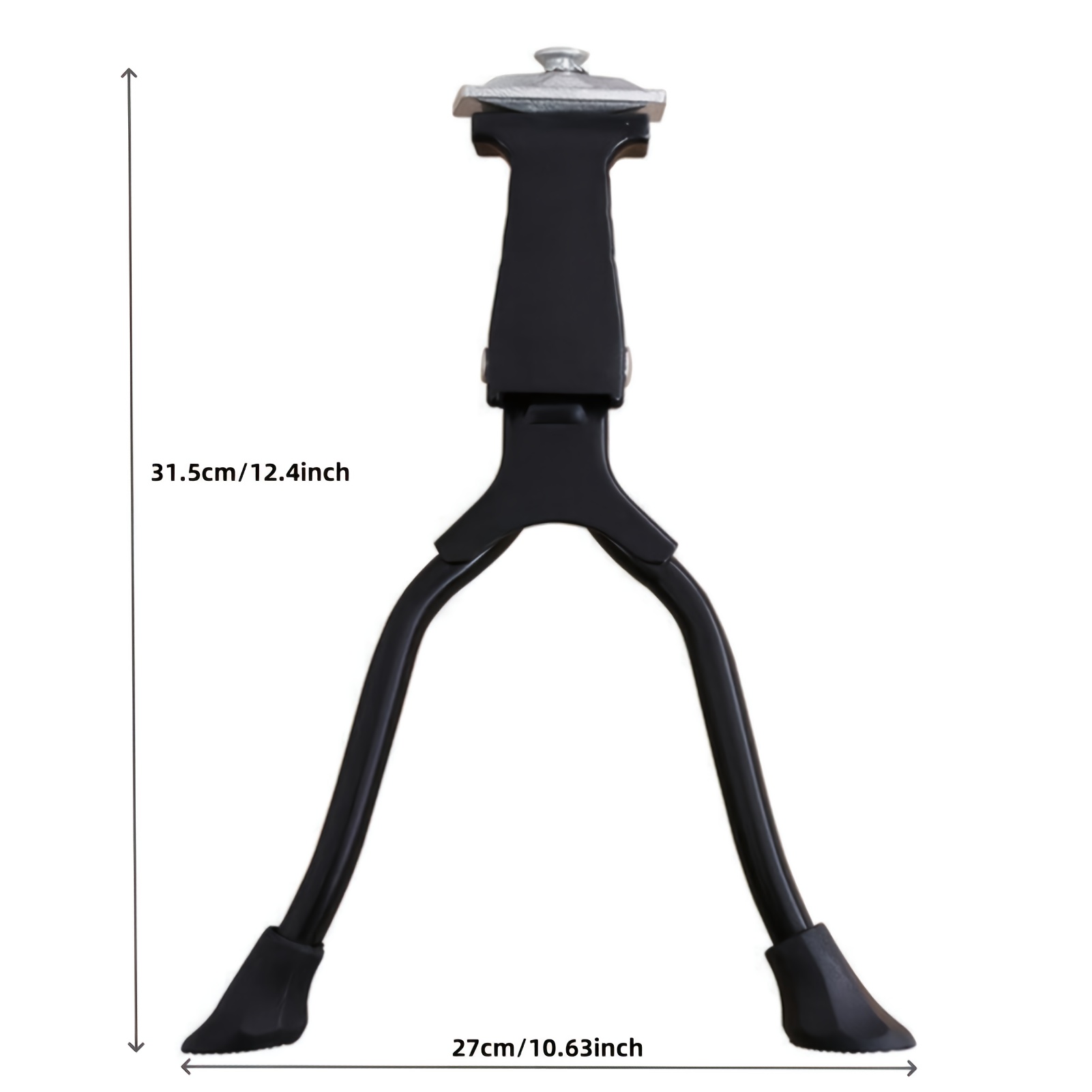 1pc Heavy-Duty Bike Kickstand with   Support - Non-Slip  ,   Installation, Foldable Design, Compatible with 66.04cm Mountain/Bicycles, Stable Parking for Bike Rack/Outdoor Use - Lightweight Alloy Construction,  ,   Build, Doubleleg Mount, Urban Cyclists