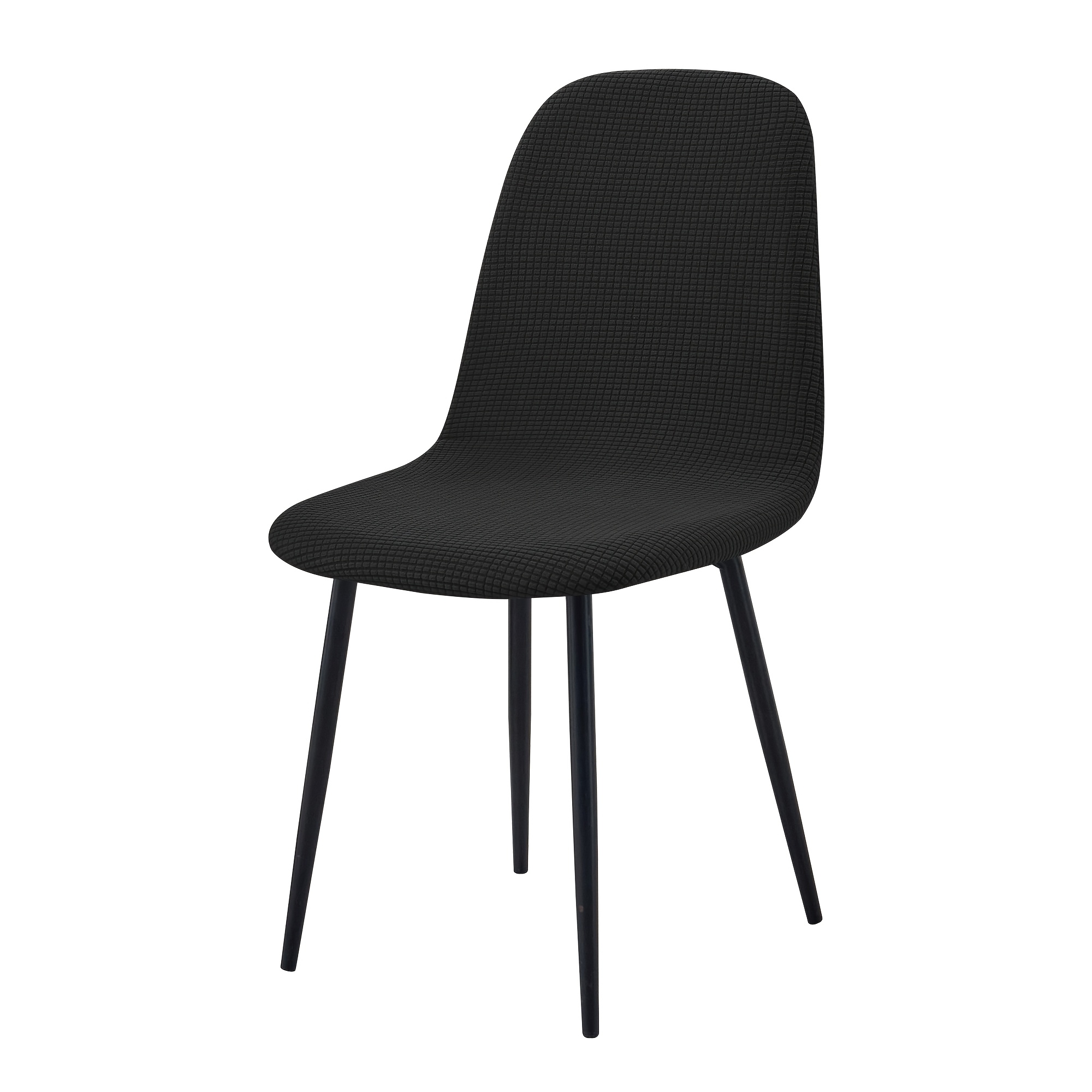 TEMU 1pc Jacquard Corn Husk Check Shell Chair Cover, Stretch Fit Dining Chair Protector
