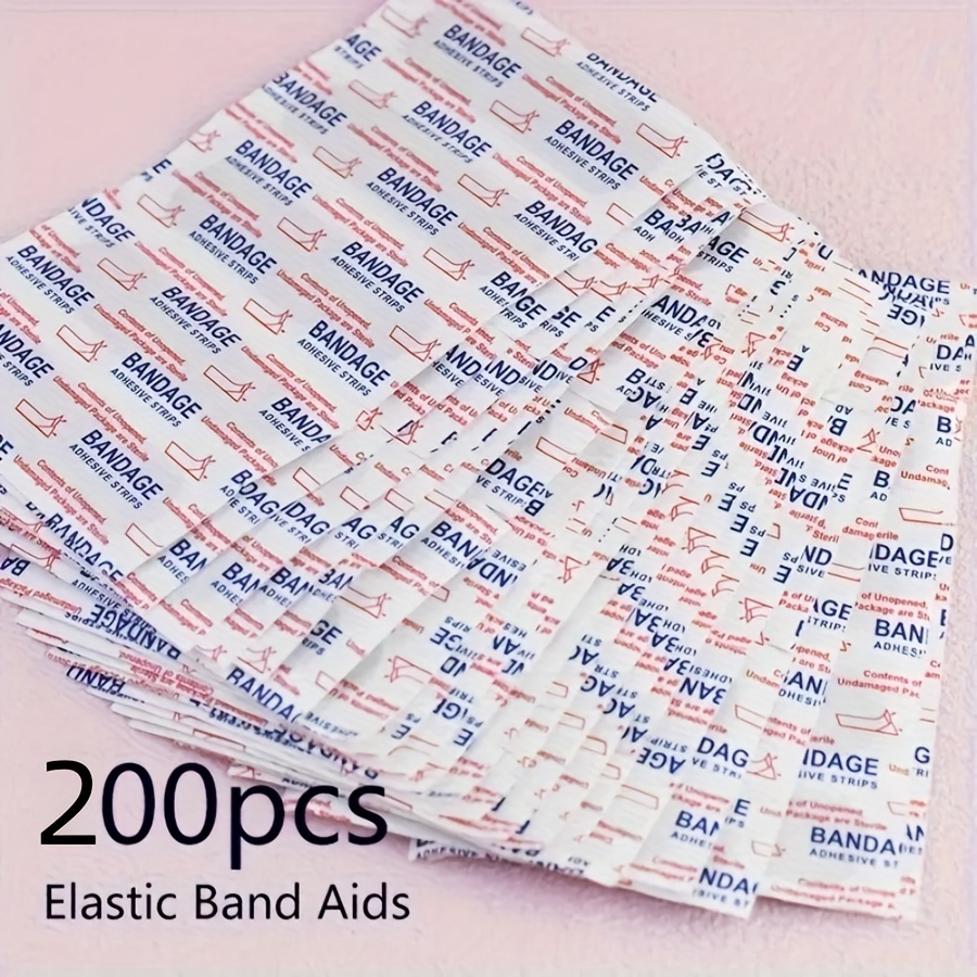 200pcs Bandage Adhesive Bandage - Breathable And Waterproof, PE Material, Independent Packaging, Suitable for Home Use