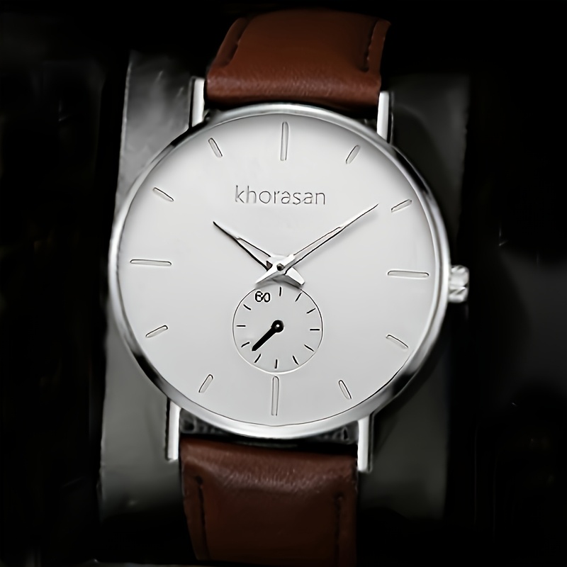 4pcs Men's Stylish Business Quartz Watch Set