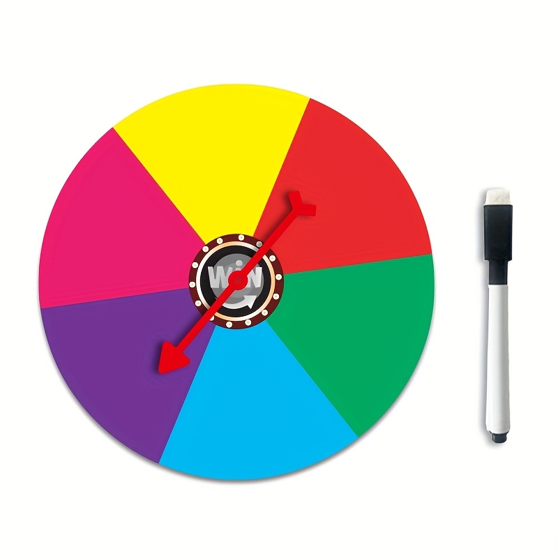 Image of Colorful Dry-erasable Magnetic Spinning Wheels, 1pc, 7 Styles. Perfect For Parties, Birthdays, Christmas, Anniversaries, And Educational Classroom Games With .