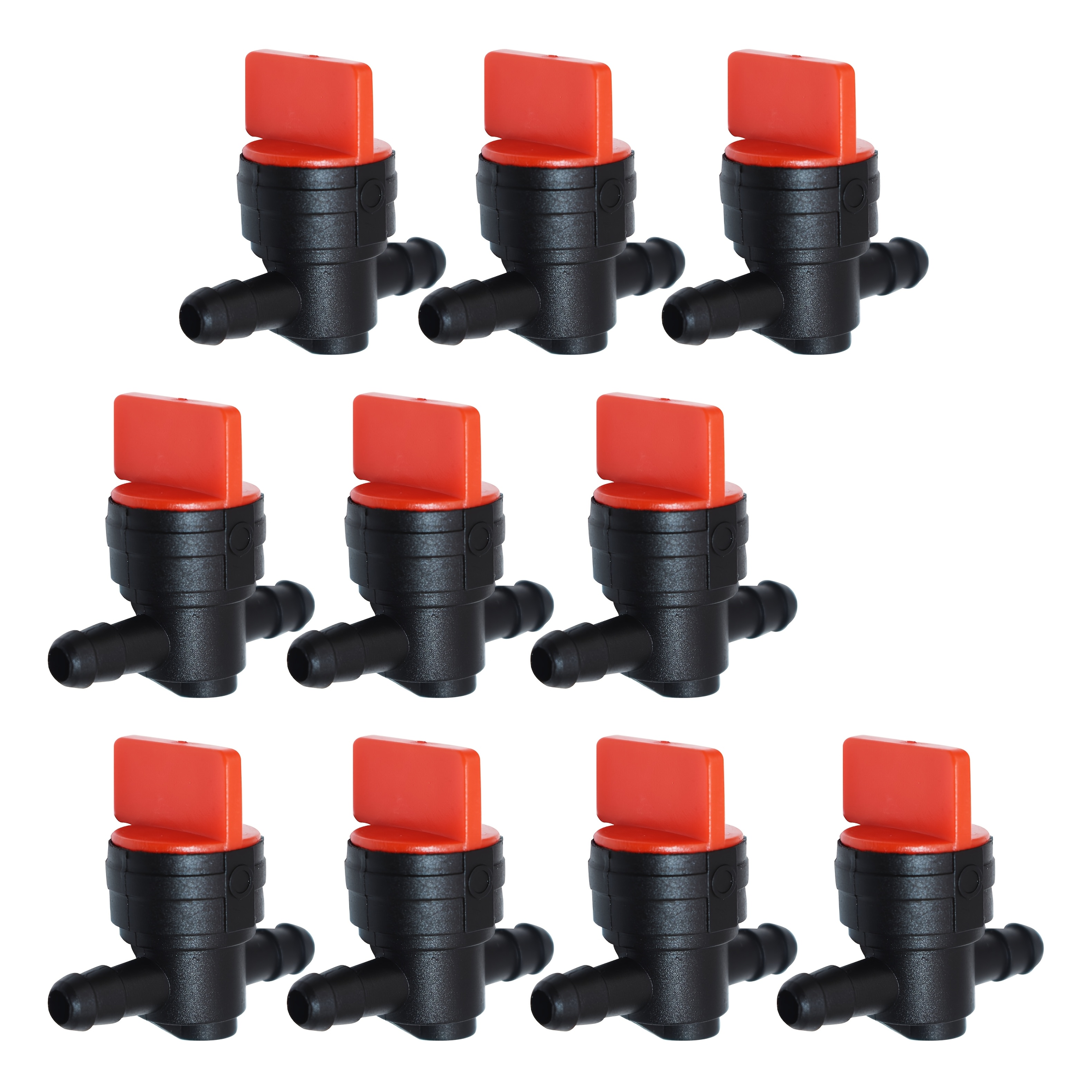 TEMU 10pcs 494768 698183 Fuel Shut Off Valve With Clamp For 1/4 Inch Fuel Line & Lawn Tractor 98183 5091 697947 Am107340 493960